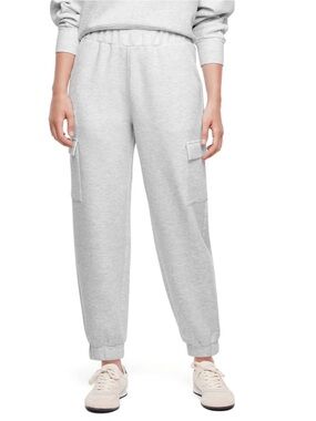 Express Light Gray Cargo Joggers